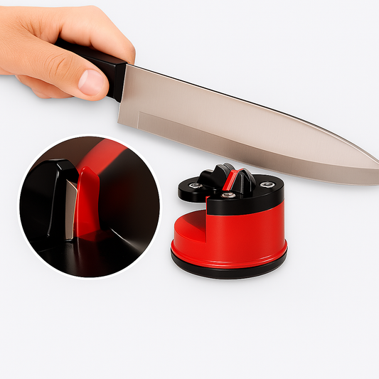 Ascuțitor de cuțite cu ventuză – sigur, rapid și ușor de utilizat